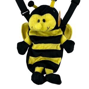 BumbleBee Plush Kids Crossbody Drink Water Bottle Holder Carrier Sling 13"